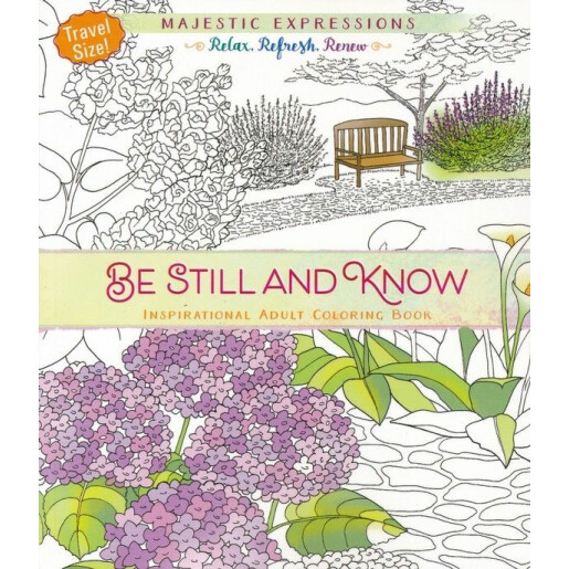 Be Still and Know Travel Size Adult Colouring Book