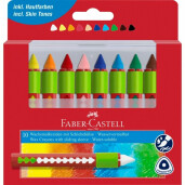 Creioane Cerate Solubile Cu Protectie - 10 Culori